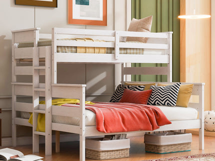 Detachable Design Bunk Bed With Ladder