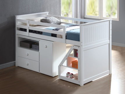 Wyatt - Twin Loft Bed Set - White
