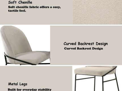 Lark - Side Chair (Set of 2) - Black / Cream