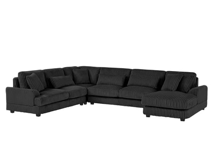 Oversized Sectional Sofa U - Shaped Sofa Couch Modern Sofa Upholstered In Soft With A Chaise Lounge For Living Room