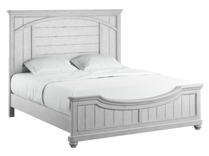 Queen Panel Bed - Gray - Wood