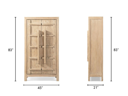Rowan - Storage Cabinet With Double Doors - Natural
