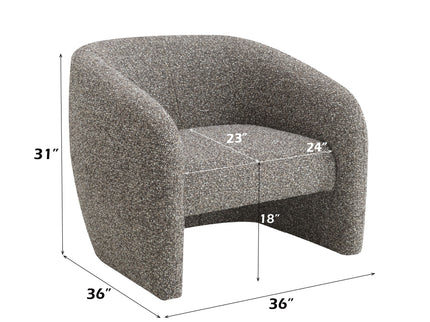 Livia - Accent Chair - Brown / Gray