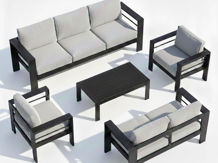Outdoor Patio Set, All-Weather With Thick Cushions