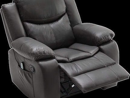 Recliner Chair With Vibration And Heating - Gray