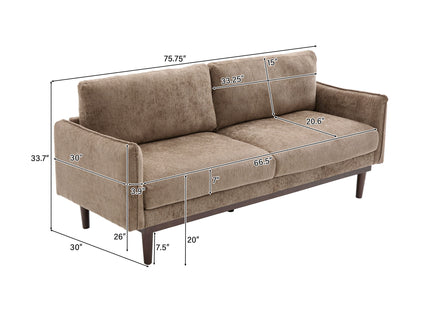 Loveseat Sofa With Spacious Seating