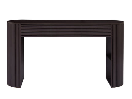 Retro Console Table With Storage, 3 Drawers