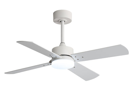 42" Ceiling Fan With Light And Memory Function, DC Reversible Motor, 4 Blades