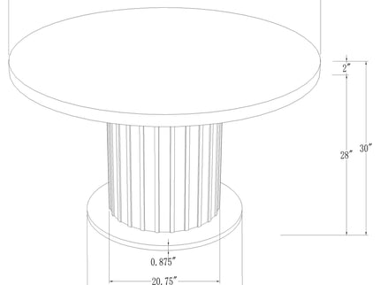 Sherry - 5 Piece Round Dining Table Set