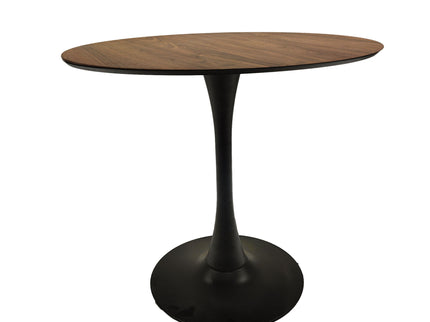 Mid-Century Round Dining Table With Pedestal Base For 2 - 4 People
