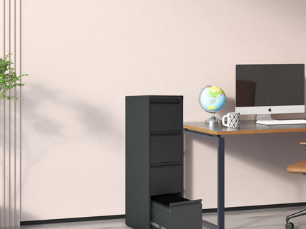 Steel Drawer Vertical File Cabinet With Lock For A4 Legal / Letter Size