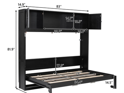 Murphy Bed With Storage Cabinets