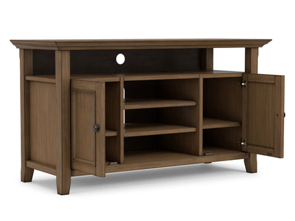 Amherst - TV Media Stand - Rustic Natural Aged Brown