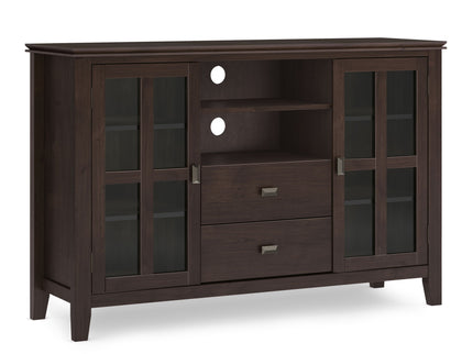 Artisan - Tall TV Media Stand - Dark Chestnut Brown