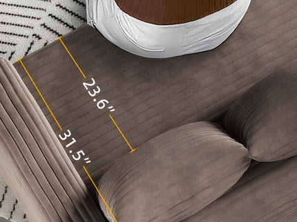 4 Seat Sofa, Modern Comfy Upholstered Sofa Cloud Couch, Deep Seat Couches With Soft Pillows