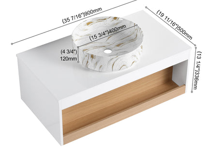 Floating Bathroom Vanity With Vessel Sink