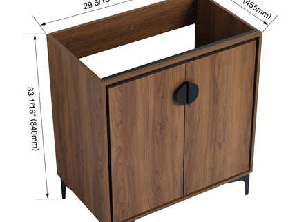 Modern Bathroom Vanity Storage Cabinet With Soft Closing Doors And Engineered Wood Construction