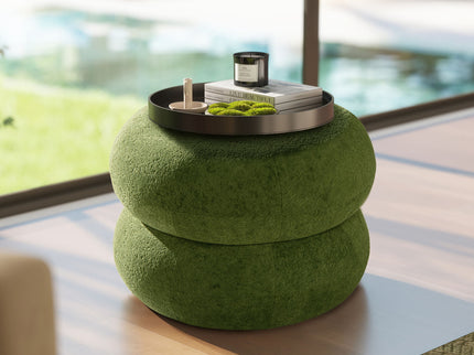 Nest - Low Round Upholstered Ottoman