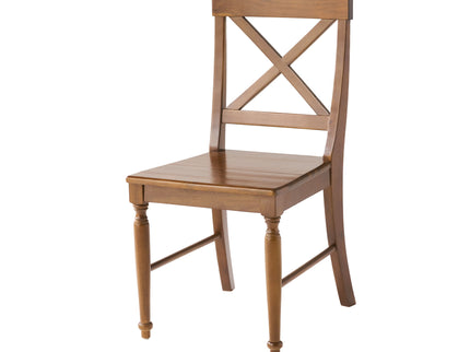Dining Chair With X Shaped Back (Set of 2)