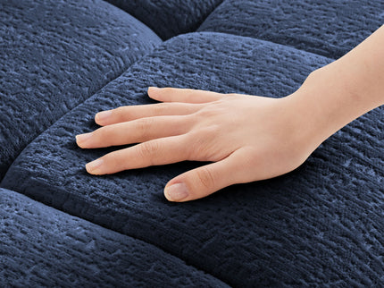 Sofa Set With Ottoman And Pillows, Textured, High Resilience Cushions