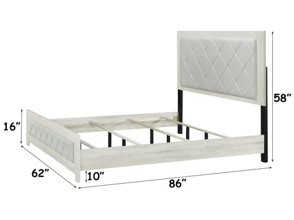 Jehoram - Lozenge Upholstered Design Bed
