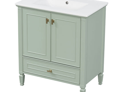 Freestanding Vanity With 1 Drawer & 2 Soft Close Doors With Door Mounted Storage