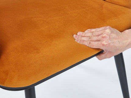 Modern Chair With Tube Legs, Soft Cushions And Comfortable Backrest