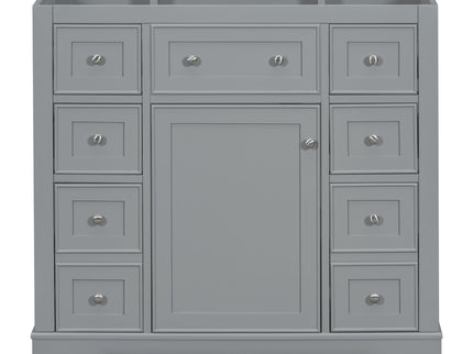 Modern Bathroom Vanity Base Only With 1 Cabinet And 6 Drawers