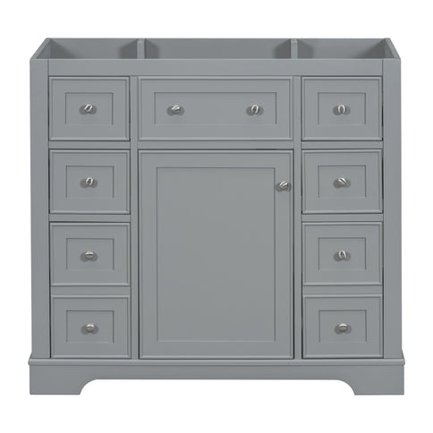 Modern Bathroom Vanity Base Only With 1 Cabinet And 6 Drawers