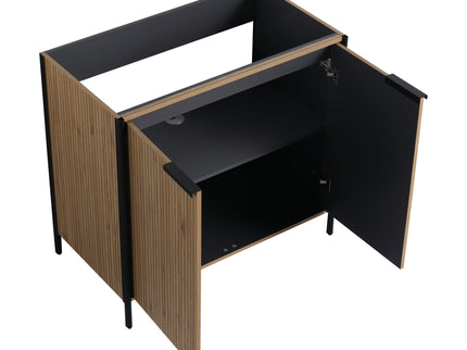 Contemporary Freestanding Bathroom Vanity With Adjustable Shelves