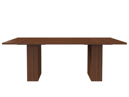 Rectangular Dining Table With Storage Base - Walnut