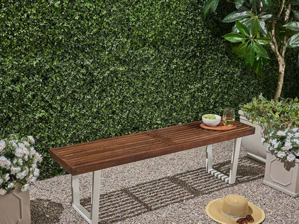 Intrinsic - Outdoor Dining Bench With Slat Top