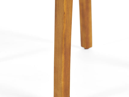 Outdoor Dining Chair With Slat Back And Acacia Wood Frame (Set of 2) - Gray / Teak
