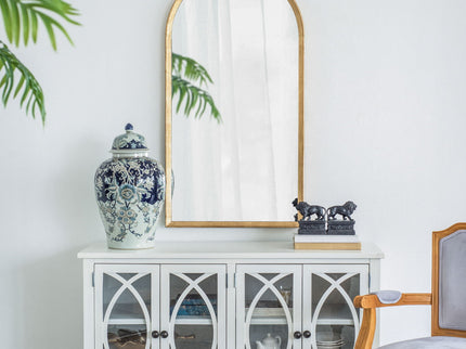 Wood Floor Mirror, Full Body Mirror Dressing Make Up Mirror For Bathroom