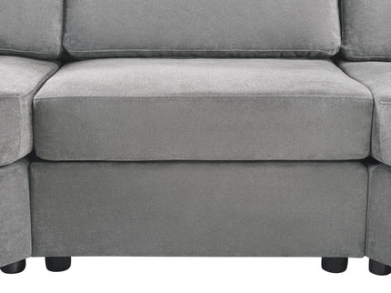 Modern 3 Seater Upholstered Sofa With Curved Design
