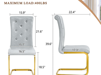 Elegant Design Alligator Skin Upholstered Dining Chairs