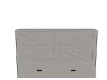 Full Murphy Bed With Storage Drawers, Charging Station, Foldable Panels, And Silent Swivel Wheels