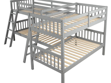L Shaped Bunk Bed With Ladder