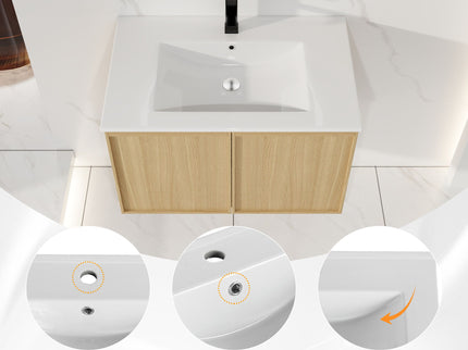Floating Bathroom Vanity With Sink Combo