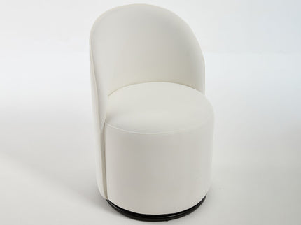 360 Degree Swivel Armless Dining Barrel Chair