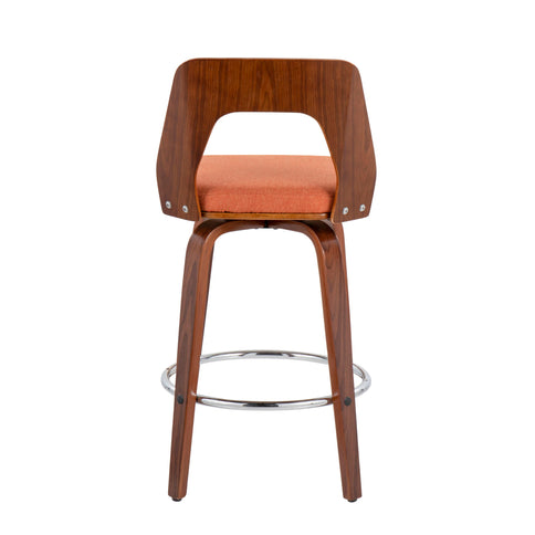 Trilogy - Mid Century Modern Counter Stool (Set of 2)