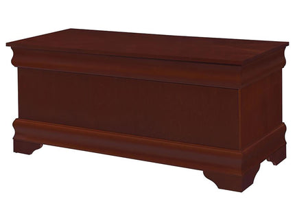 Chest With Curved Moldings And Bracket Feet - Brown