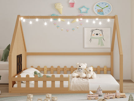 House Bed With Window And Fence