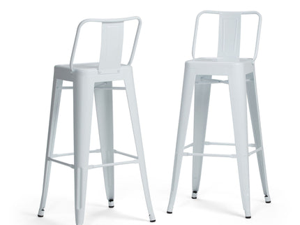 Rayne - Curved Back Metal Stool (Set of 2)