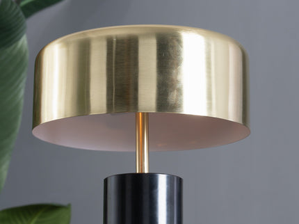 Desk Lamp With Drum Shade - Black