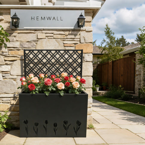 Tall Planter Raised Garden Bed With Trellis