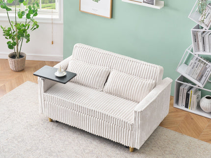 Pull Out Sofa With Movable Tabletop And USB Ports