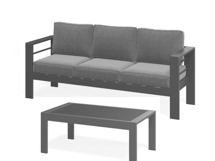 Outdoor Patio Set All-Weather With Thick Cushions