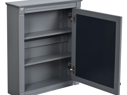 Wall Mounted Bathroom Storage Cabinet With Mirror, Medicine Cabinet With Height Adjustable Shelf