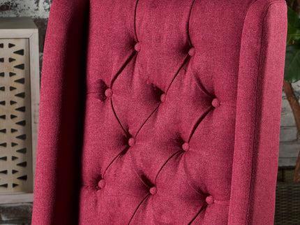 Sophisticated Tufted Dining Chair With High Back Design